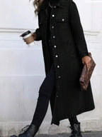 Longline Button-Front Denim Jacket - Plush Fashion Hub