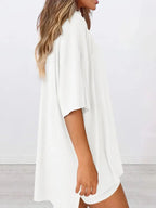 Full Size Oversized Round Neck Top and Shorts Set Plus Size - Plush Fashion Hub