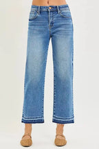 RISEN Full Size Slouchy Cropped Boyfriend Jeans Plus Size - Plush Fashion Hub