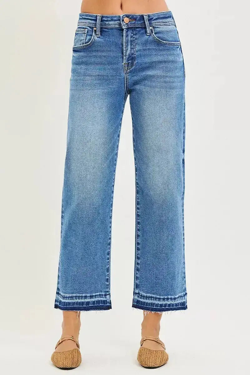 RISEN Full Size Slouchy Cropped Boyfriend Jeans Plus Size - Plush Fashion Hub