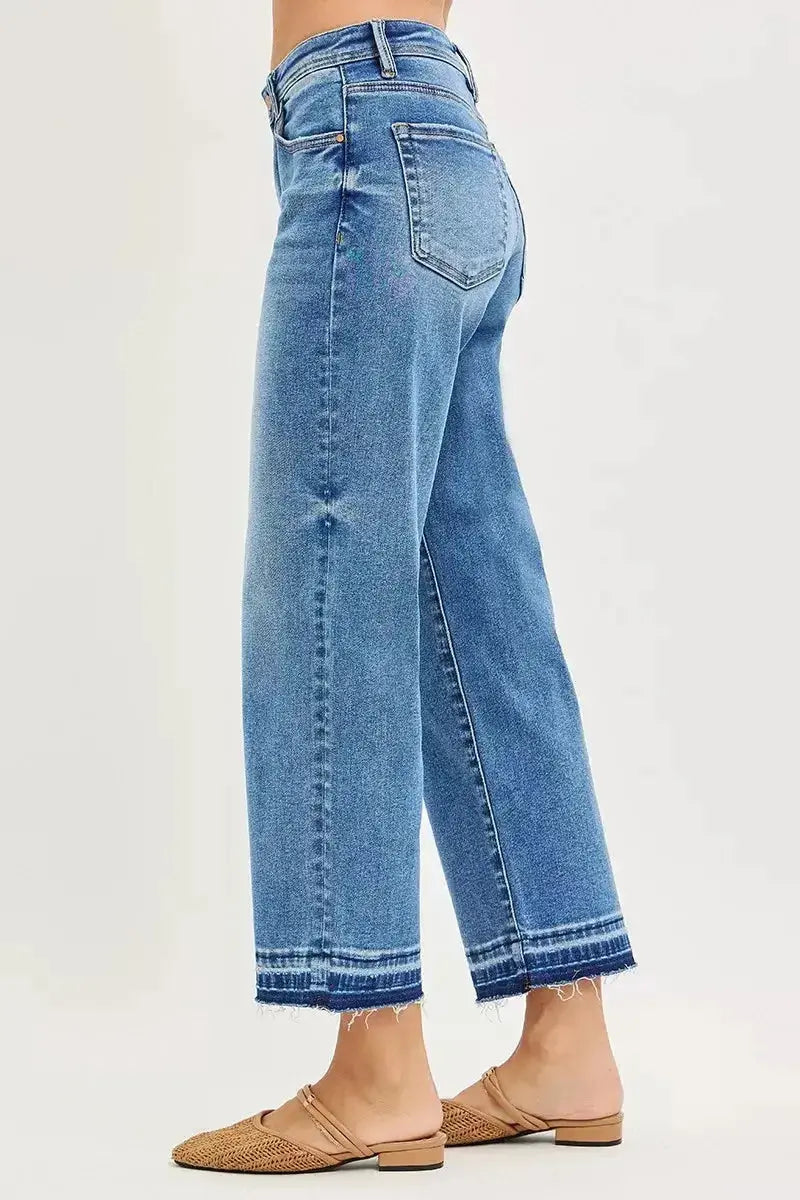 RISEN Full Size Slouchy Cropped Boyfriend Jeans Plus Size - Plush Fashion Hub