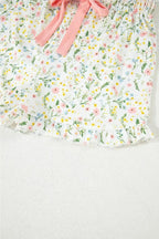 Printed Button Up Short Sleeve Top and Shorts Lounge Set - Plush Fashion Hub