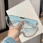 Women's Retro Personalized New One-piece Glasses - Plush Fashion Hub