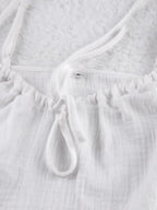 Tie Front Cami and Shorts Lounge Set - Plush Fashion Hub