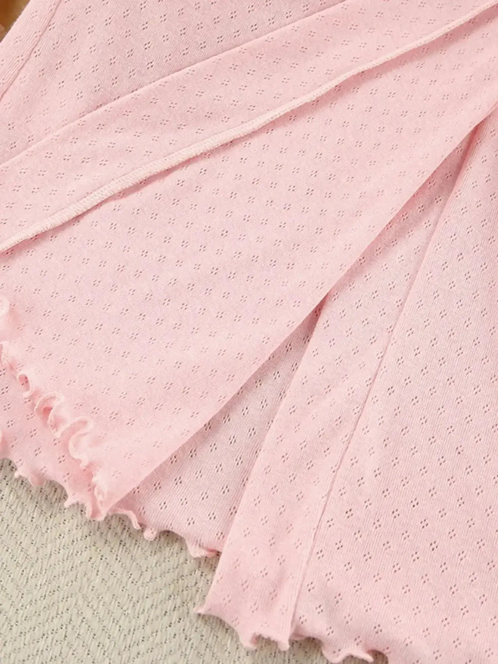 Tie Waist Kimono Sleeve Lounge Nightgown - Plush Fashion Hub