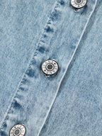 Tiered Flowy Overall Denim Dress - Plush Fashion Hub