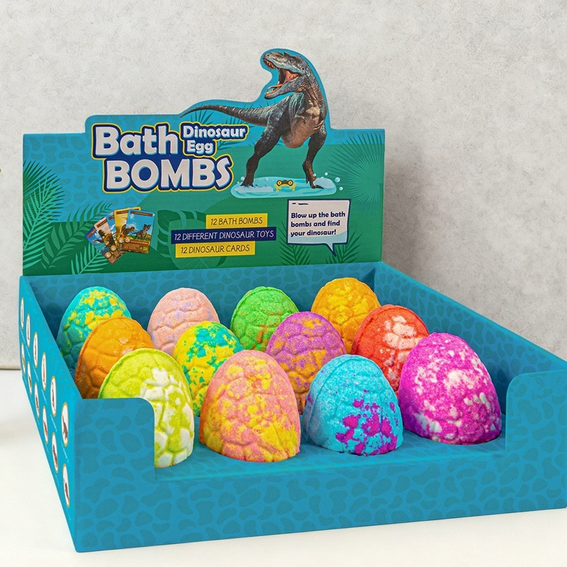 Dinosaur Egg Bath Salt Balls Toy Essential Oil Bath Bombs Explosive Salt Effervescent Bombs Bath Salt Ball Set Plush Fashion Hub