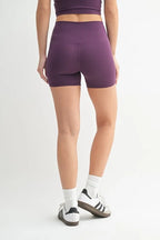 Trendsi Mono B Venice Cloud Light Contour Biker Shorts in soft, lightweight activewear with a cloud pattern for comfortable movement.