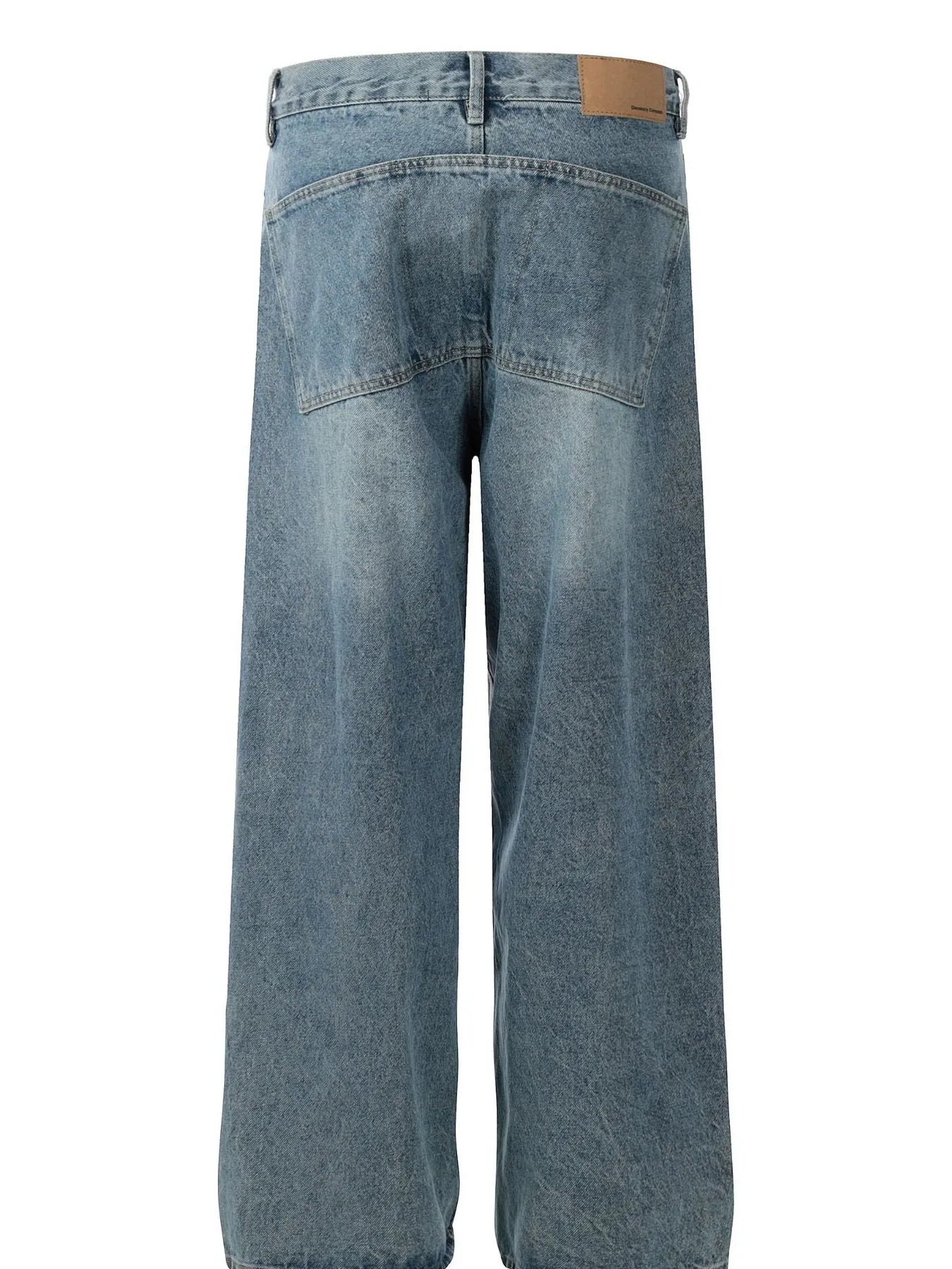 Men's wide-leg cargo jeans by Trendsi, featuring a relaxed fit and multiple pockets, shown in a casual front view image.