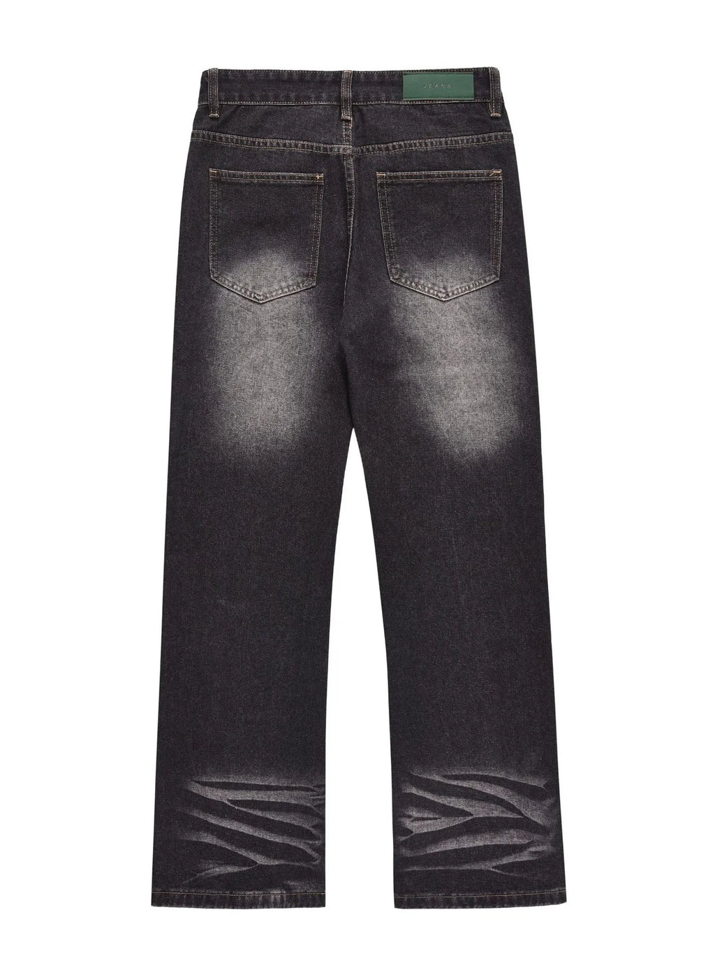 Men's wide-leg denim jeans by Trendsi, showing a relaxed fit and classic blue denim fabric with visible stitching details.