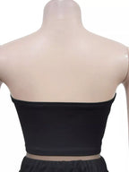 Trendsi sleeveless tube top and wide-leg pants set, featuring a fitted tube top and flowy wide-leg pants in a stylish design.