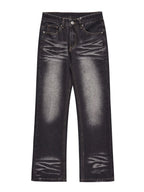 Men's wide leg denim jeans by Trendsi, showcasing relaxed fit and classic blue wash with front pockets and belt loops.