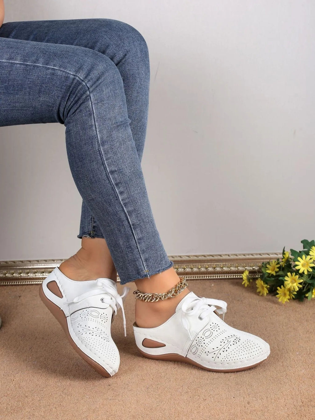 Breathable Lace - Up Slip - Ons - Plush Fashion Hub
