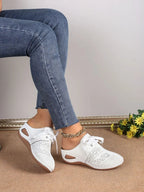 Breathable Lace - Up Slip - Ons - Plush Fashion Hub