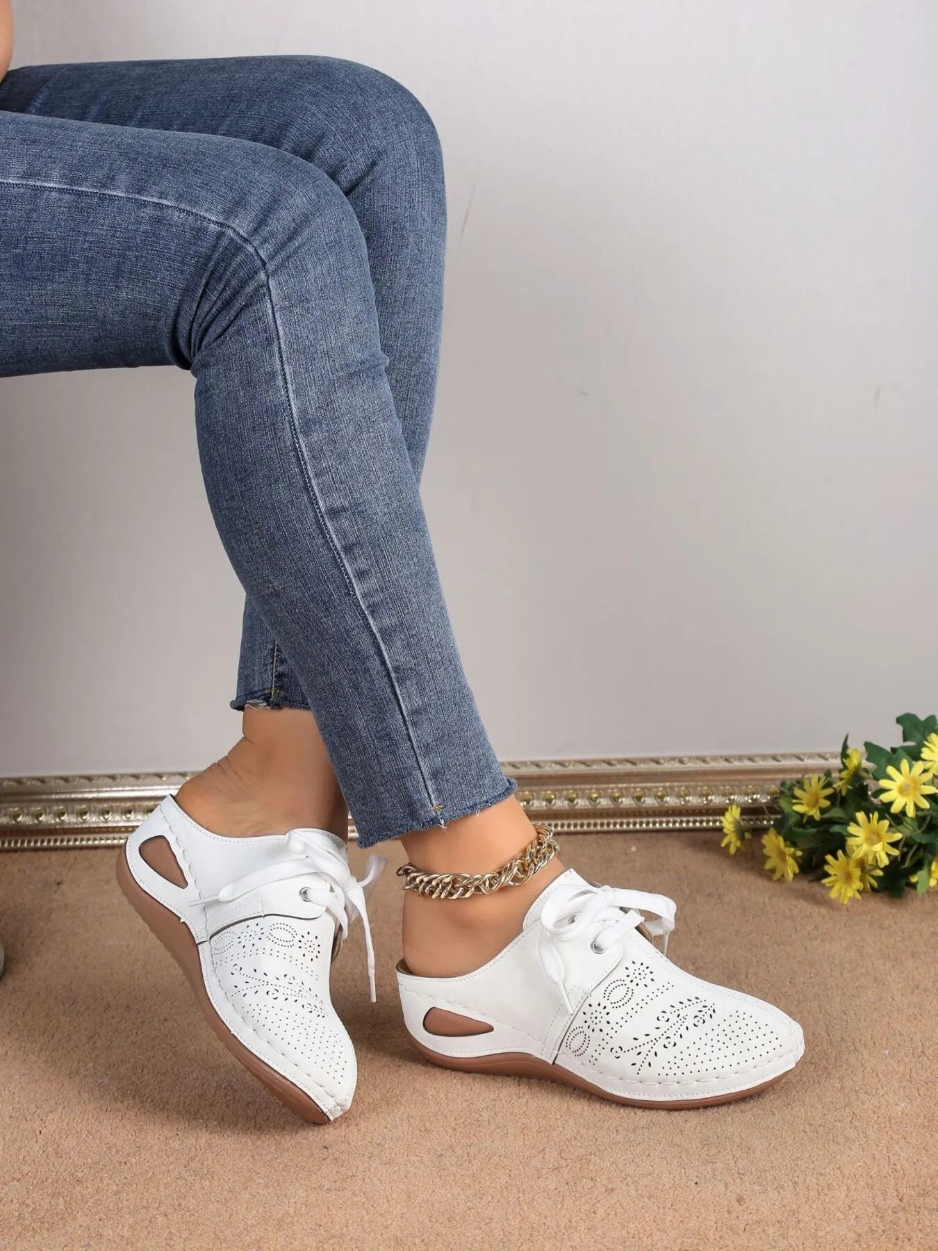 Breathable Lace - Up Slip - Ons - Plush Fashion Hub