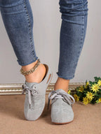 Breathable Lace - Up Slip - Ons - Plush Fashion Hub