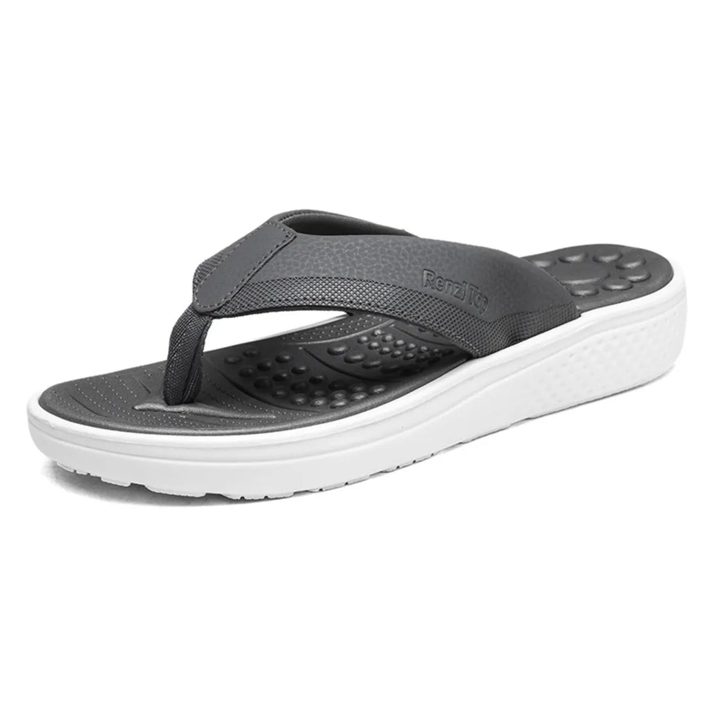 Trendsi toe post platform sandals with chunky sole and strappy design, showcasing stylish footwear for casual or summer wear.