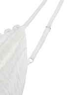 Women's V-neck tiered maxi dress with lace details, flowing fabric and elegant design by Trendsi.