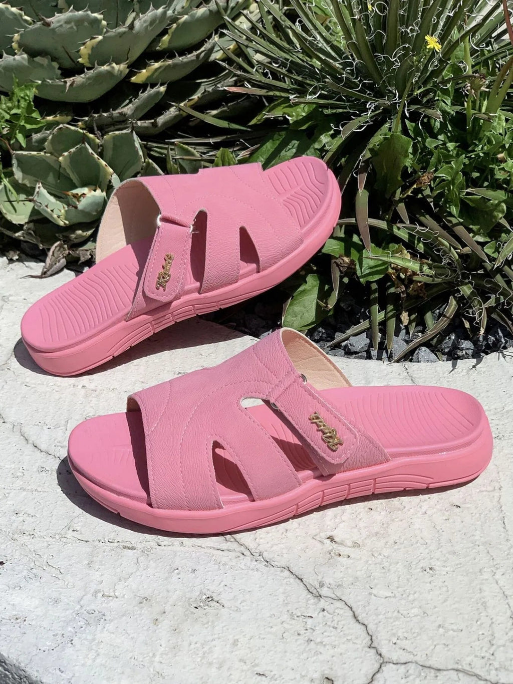 Casual Comfort Cut - Out Platform Slides - Plush Fashion Hub