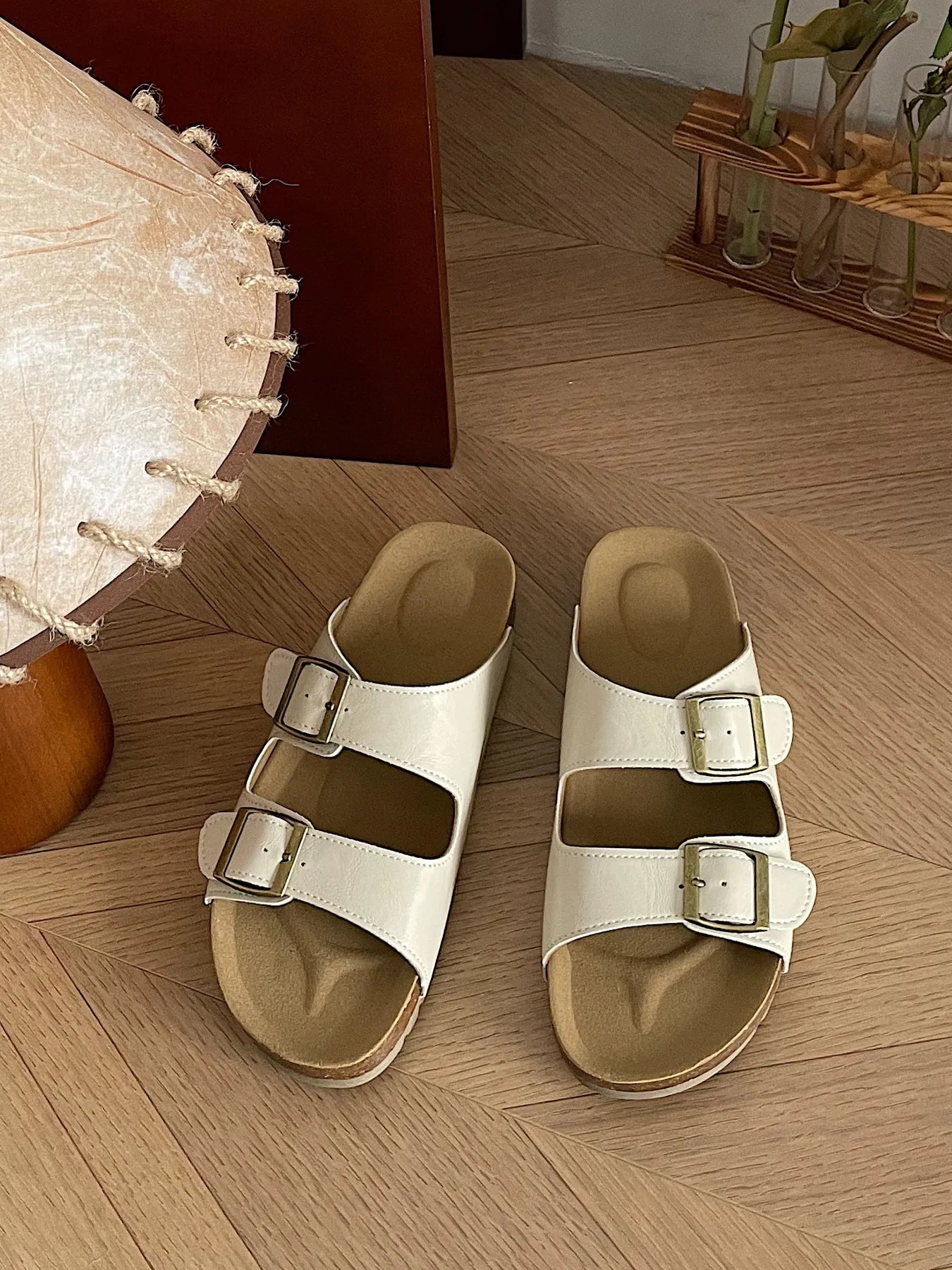 Classic Double Buckle Comfort Sandals - Plush Fashion Hub