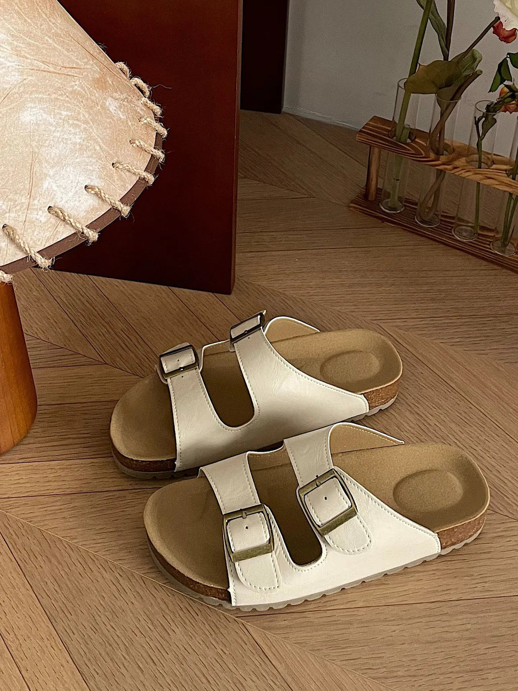 Classic Double Buckle Comfort Sandals - Plush Fashion Hub