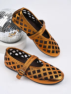 Cutout Round Toe Flats Sandals - Plush Fashion Hub
