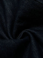 Men's wide leg denim jeans by Plush Fashion Shop, showing the relaxed fit and classic blue denim fabric.