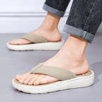 Trendsi toe post platform sandals featuring a stylish design with a thick sole and open toe, perfect for casual summer wear.