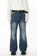 Lightwashed denim jeans with front and back pockets from Plush Fashion Shop, showcasing a relaxed, casual fit.