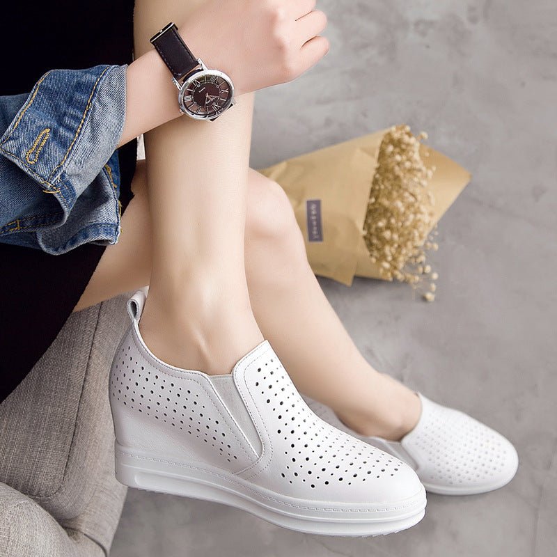 Elevated Slip - On Women's Thick Sole Shoes - Plush Fashion Hub