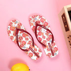Fruit Print Summer Toe Post Slippers - Plush Fashion Hub