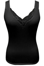 Full Size Lace Detail V - Neck Tank Plus Size - Plush Fashion Hub