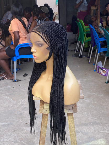 Cornrow Braid Wig - 13x6 Lace Frontal - Laraba Poshglad Braided Wigs