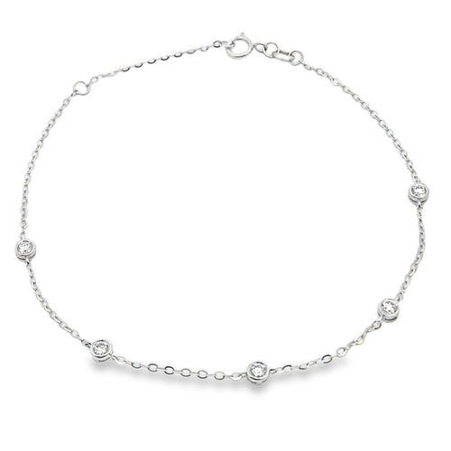 .38ct Lab Grown Diamond Bracelet 14KT White Gold