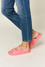 Legend Double Buckle Open Toe Sandals - Plush Fashion Hub