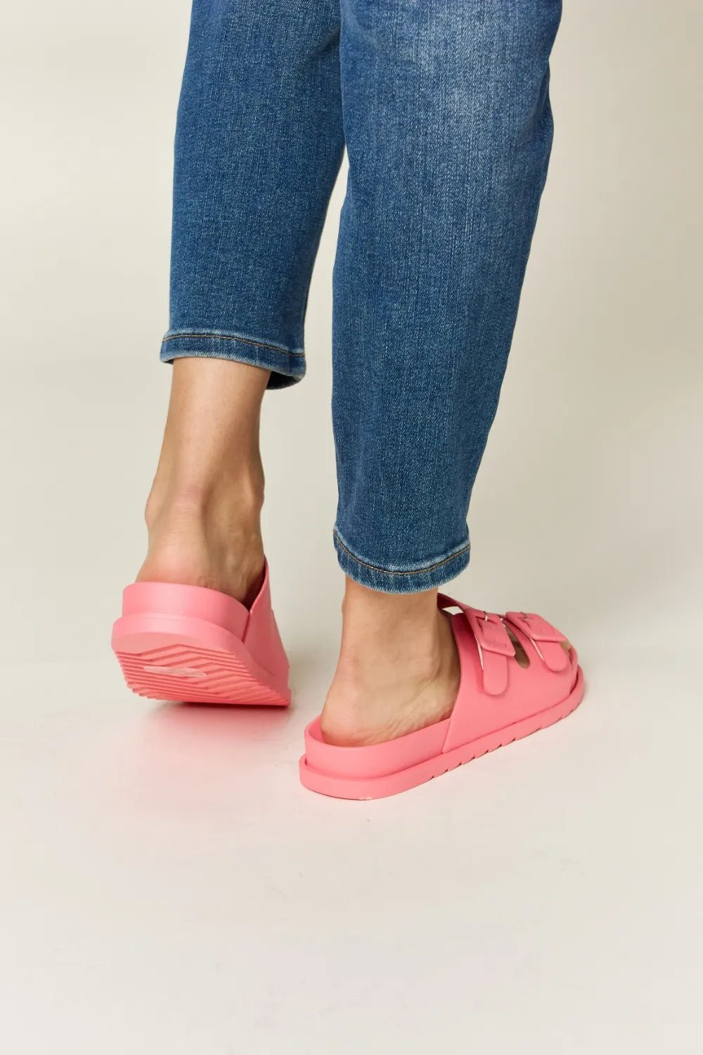 Legend Double Buckle Open Toe Sandals - Plush Fashion Hub