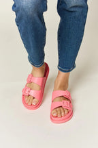 Legend Double Buckle Open Toe Sandals - Plush Fashion Hub