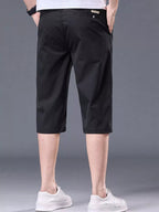Men's Plus Size Casual Stretch Shorts with Pockets - Plush Fashion Hub