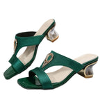 Open Toe Block Heels Sandals - Plush Fashion Hub