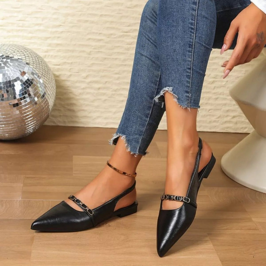 Point Toe Slingback Sandals - Plush Fashion Hub