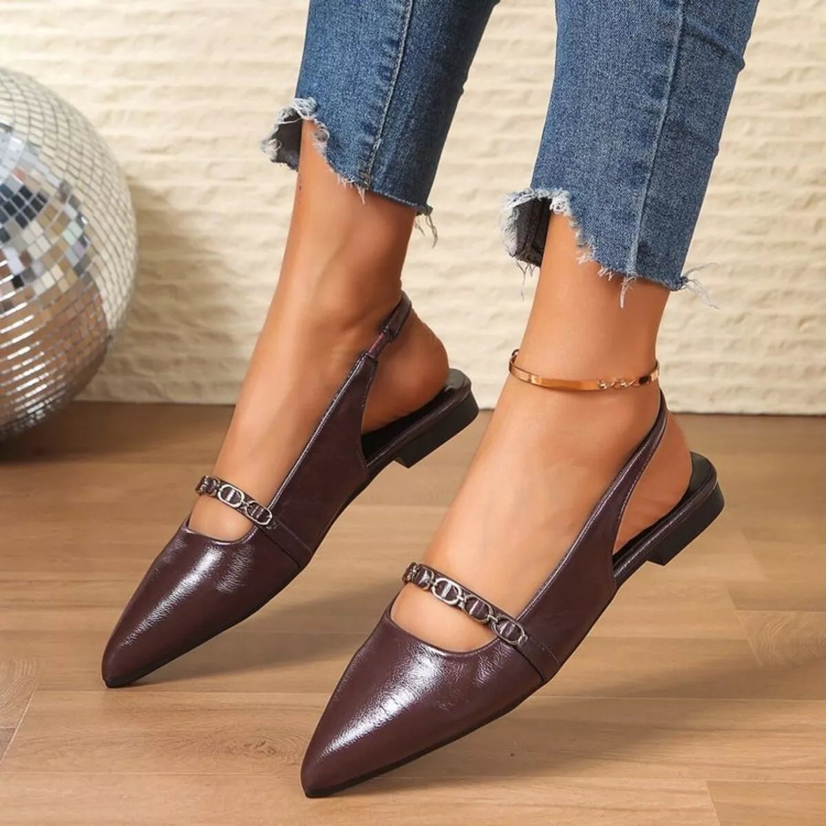 Point Toe Slingback Sandals - Plush Fashion Hub