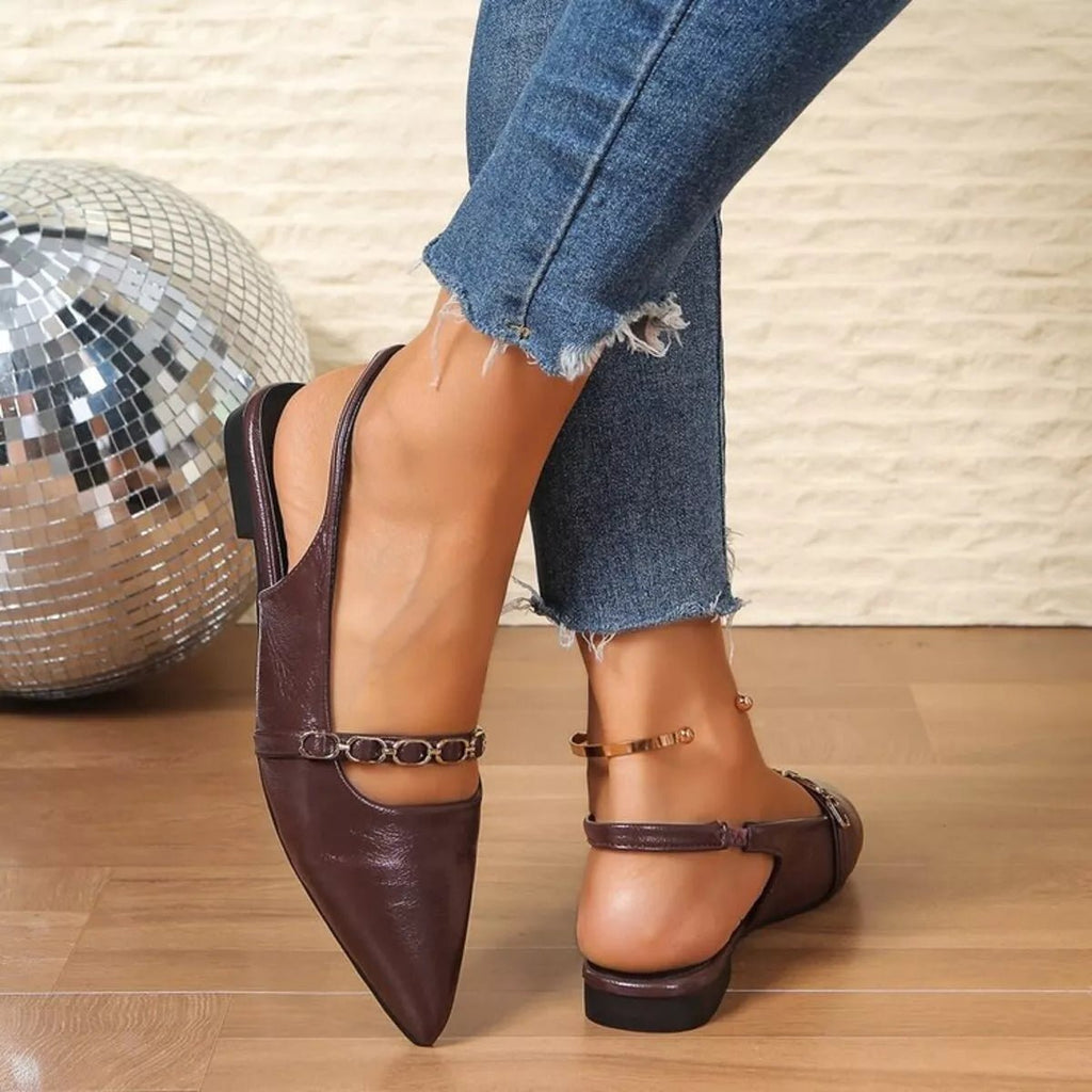 Point Toe Slingback Sandals - Plush Fashion Hub