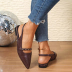 Point Toe Slingback Sandals - Plush Fashion Hub