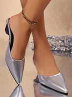 PU Leather Point Toe Sandals - Plush Fashion Hub