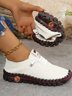 PU Leather Round Toe Slip - Ons - Plush Fashion Hub