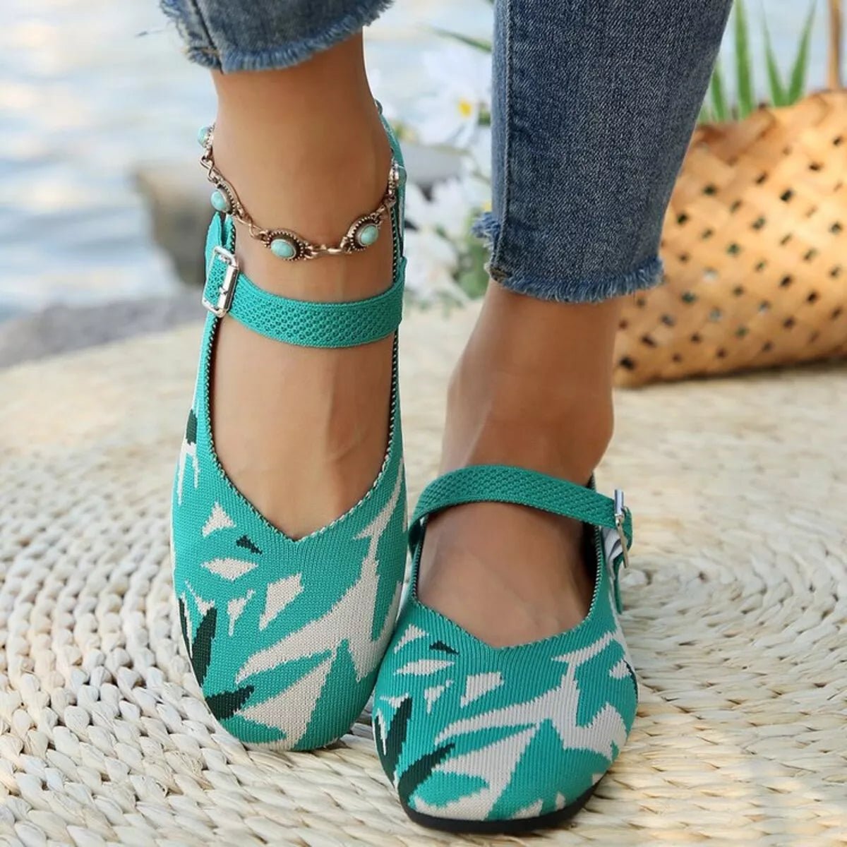 Round Toe Mesh Slip - Ons - Plush Fashion Hub