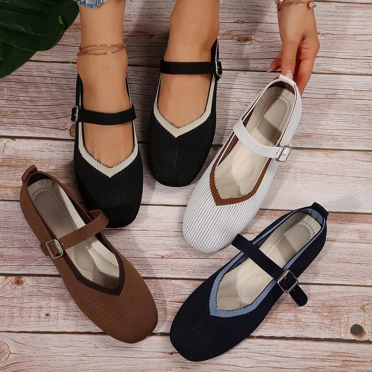 Round Toe Mesh Slip - Ons - Plush Fashion Hub