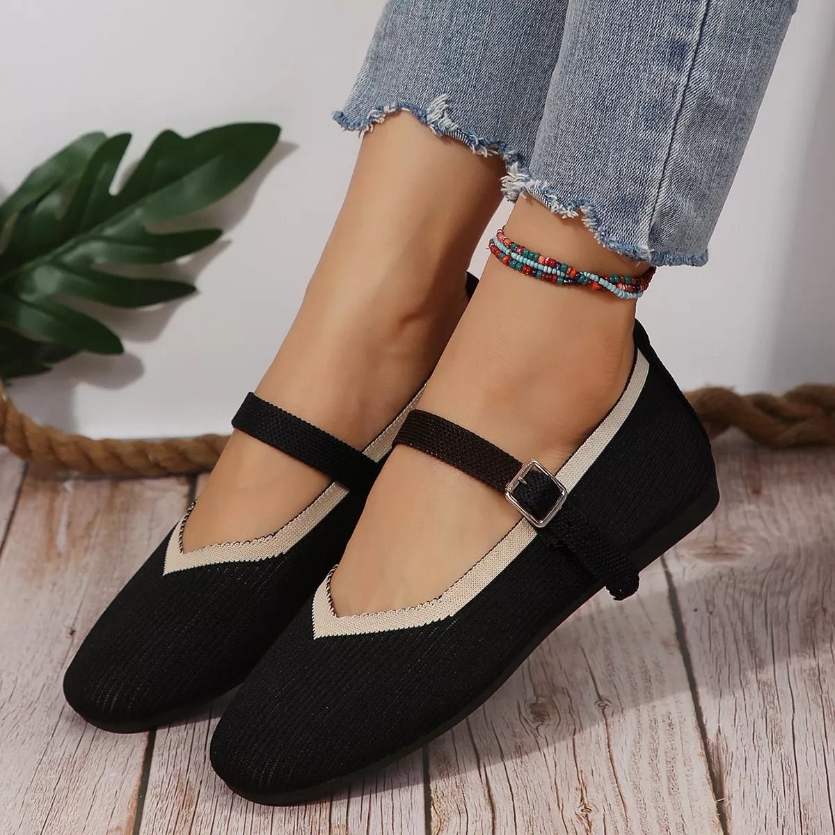 Round Toe Mesh Slip - Ons - Plush Fashion Hub