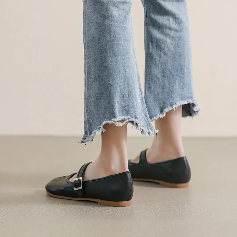 Split - Toe Flat Slip - Ons - Plush Fashion Hub