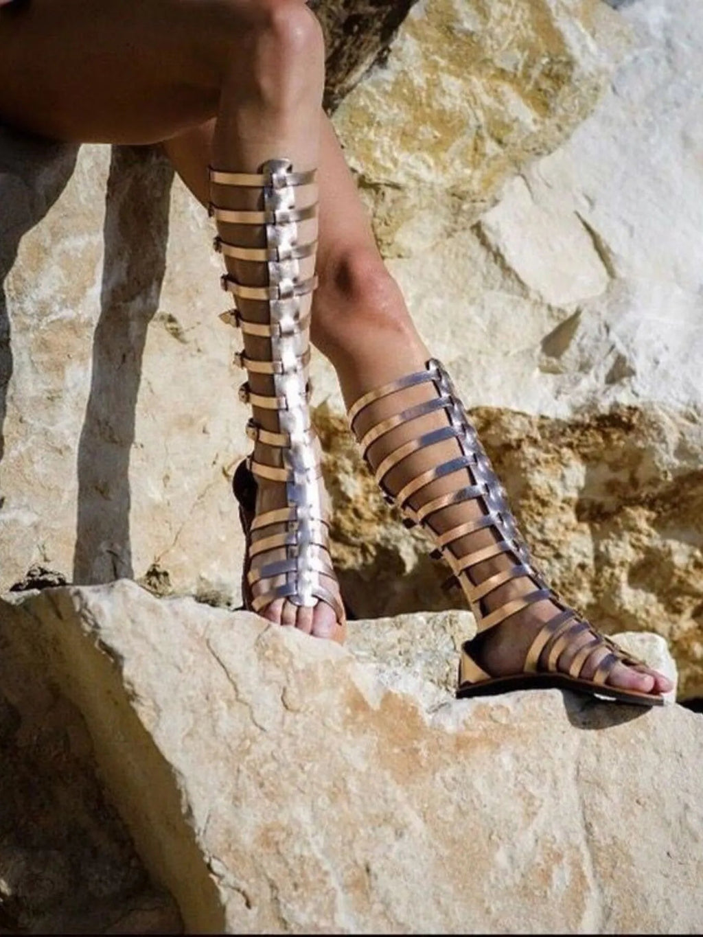 Strappy Sandals with Multiple Buckles - Plush Fashion Hub